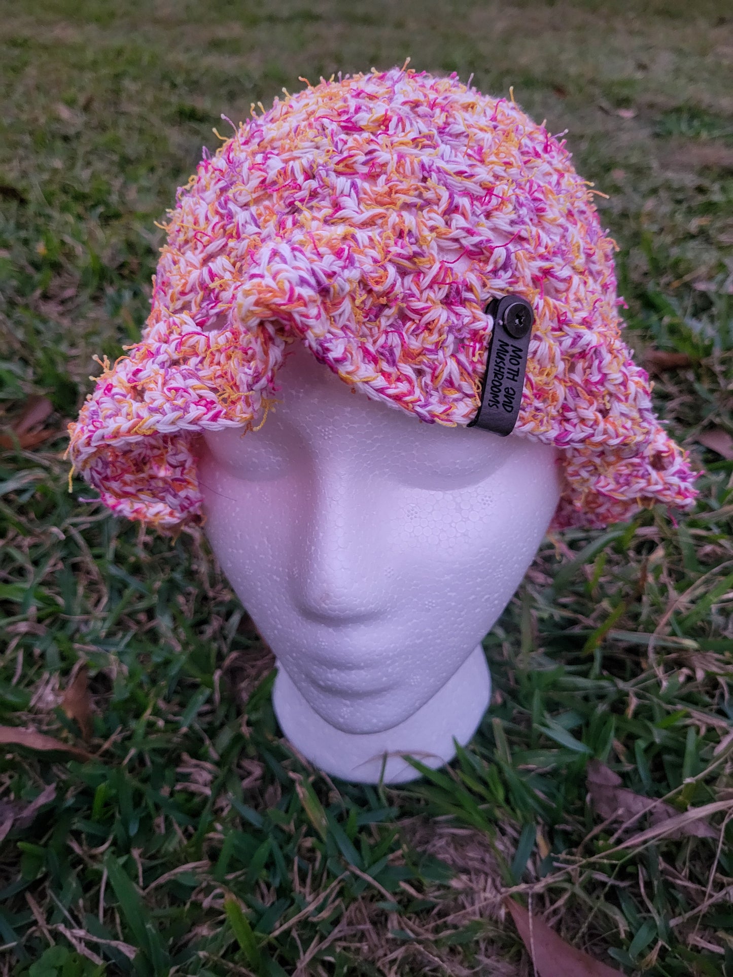 Pink and Orange Granny Bucket Hat