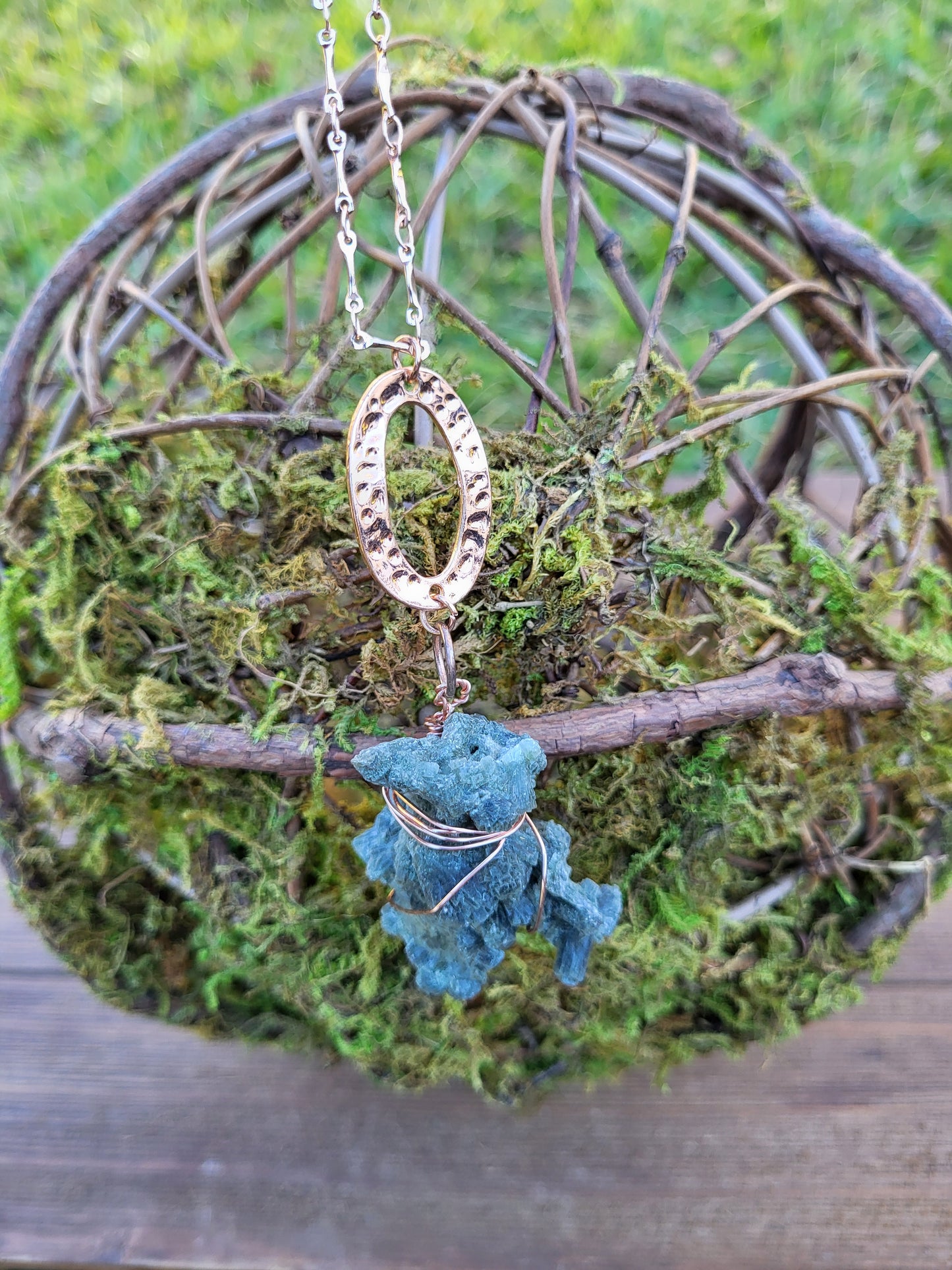 Raw Prehnite Necklace