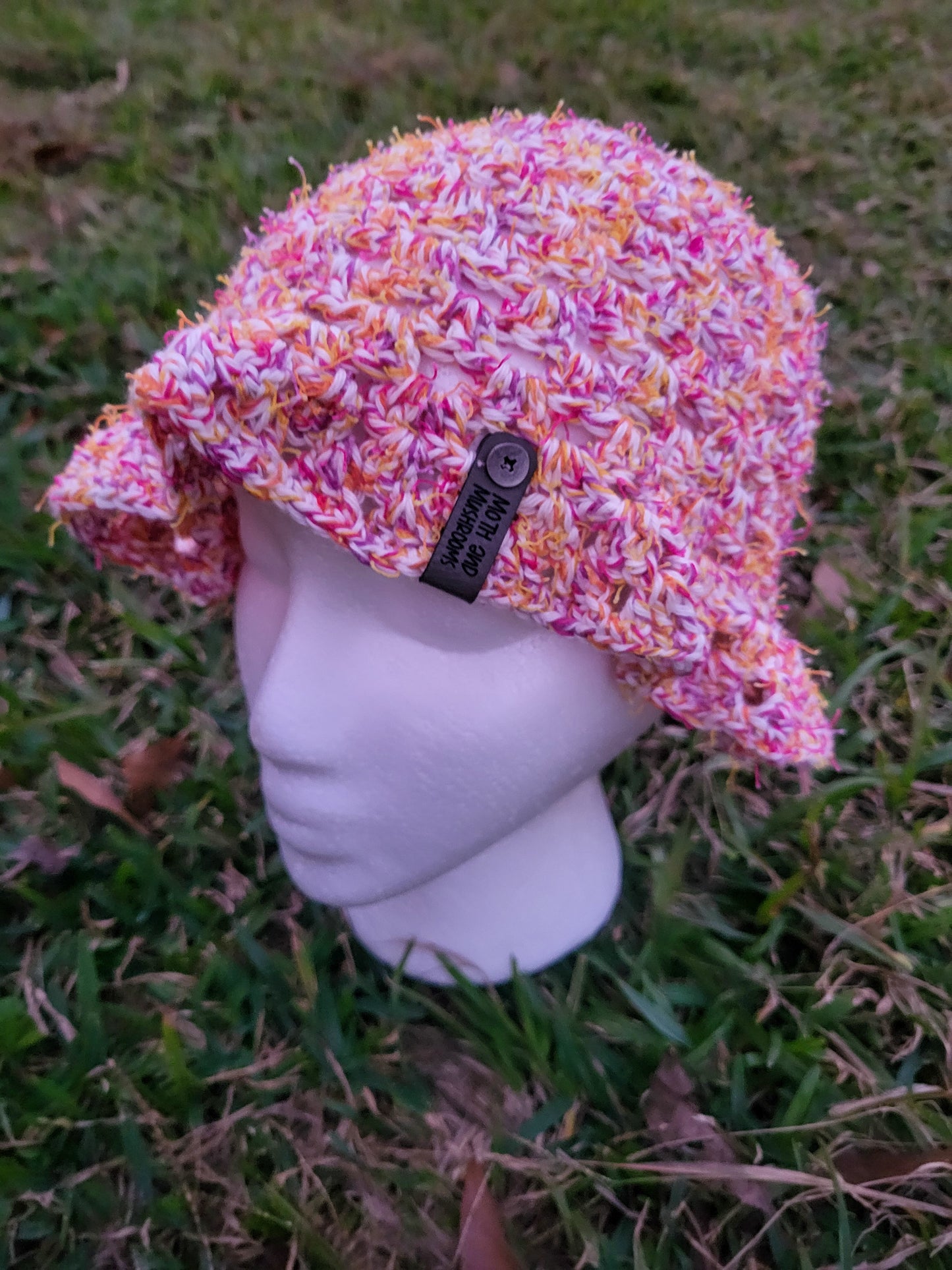 Pink and Orange Granny Bucket Hat