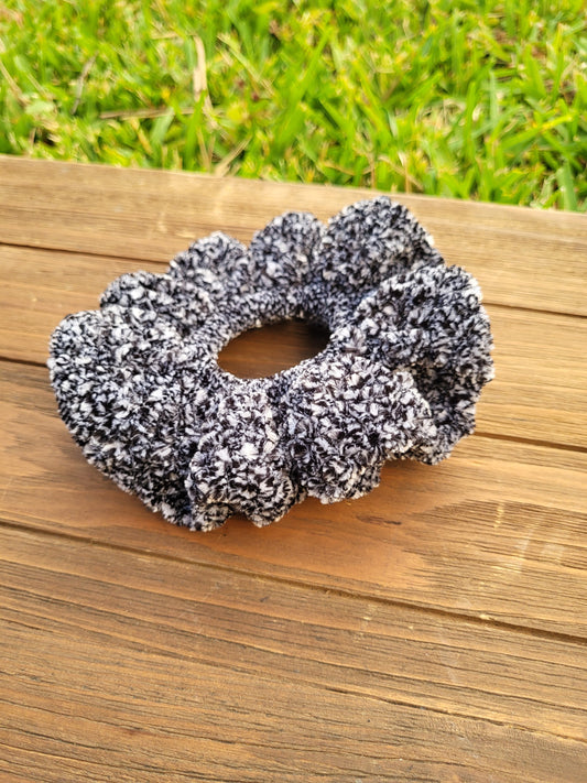 Black and White Scrunchie