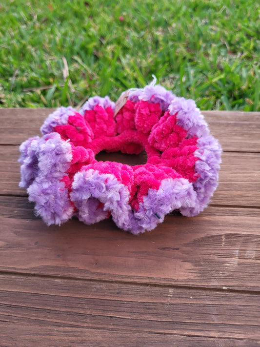 Pink and Purple Glow Scrunchie
